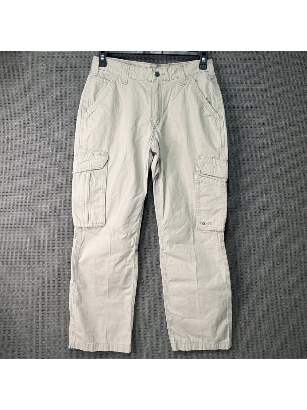Carhartt Men's Relaxed Fit Beige Cargo Pants 31x30 Cotton Workwear